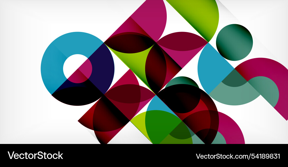 Minimal geometric abstract background circle Vector Image