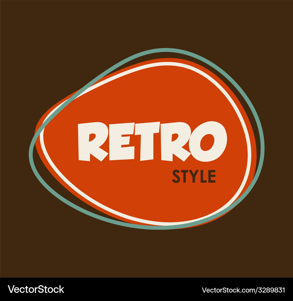Retro style design Vector Image