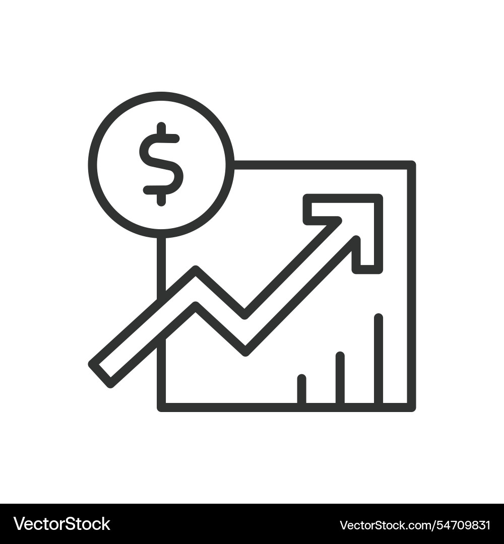 Trading algorithms icon in line design Trading algorithms icon in line design vector image