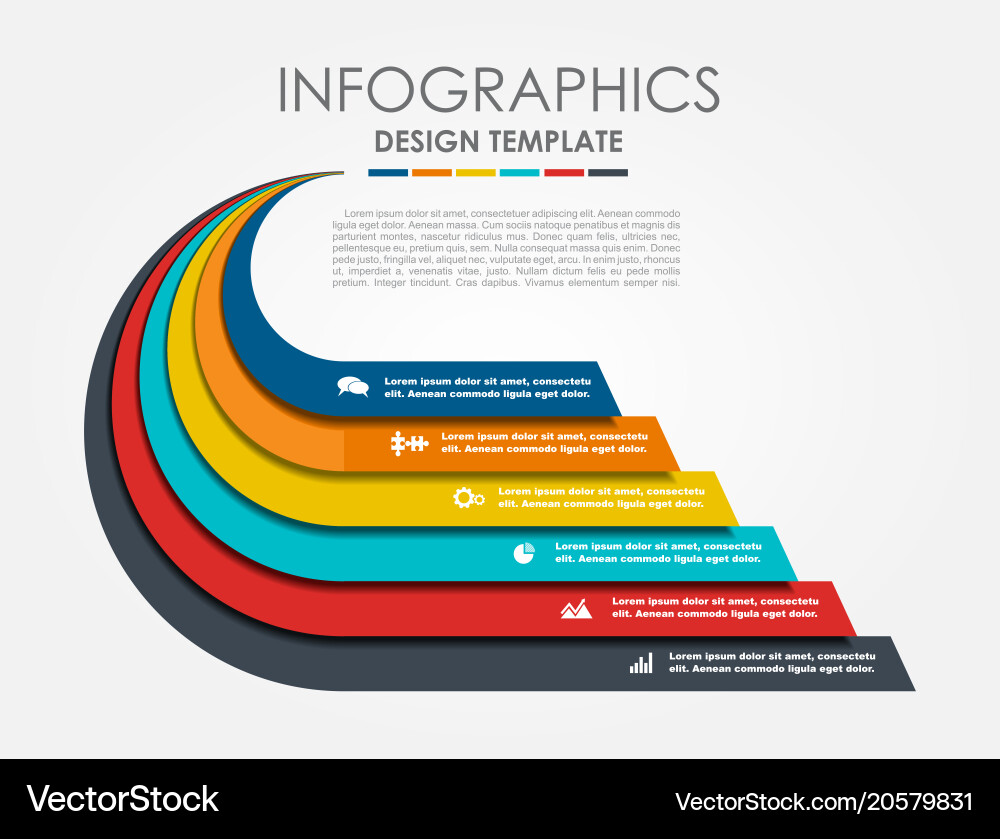 Workflow & Strategy Template Vector Image