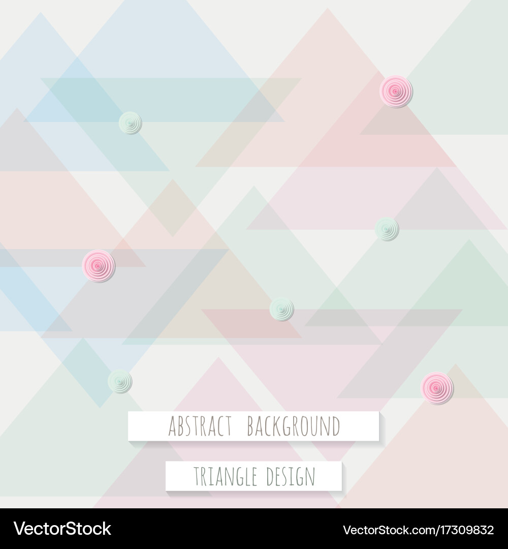 Abstract triangle pattern background for business vector image