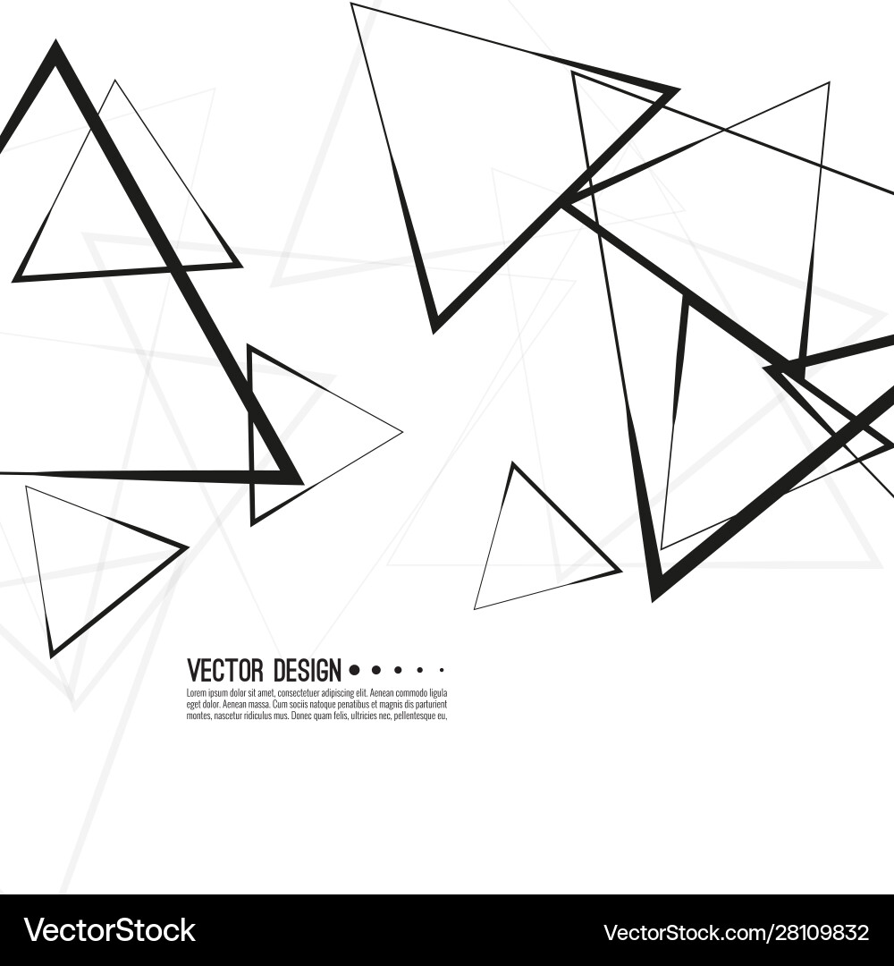 Chaotic Triangular Pattern vector image