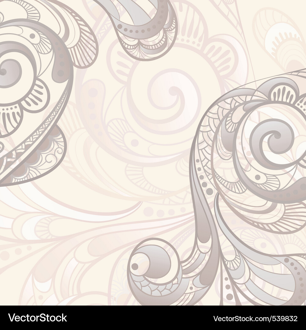 Intricate Swirls Pattern Vector Image