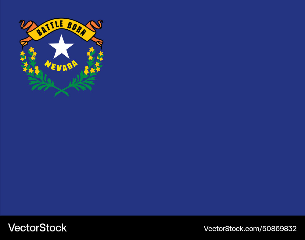 Nevada flag Vector Image