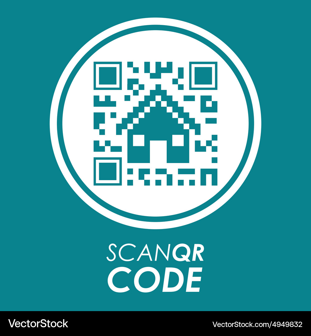Qr-Code-Design scannen Vektorbild
