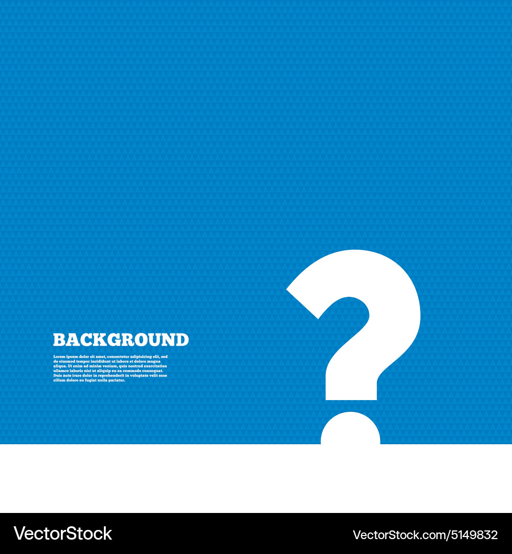 Question Mark Background - Seamless Pattern Vector Image