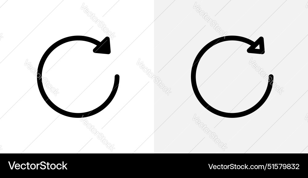 Refresh icon set Refresh icon set Vector Image