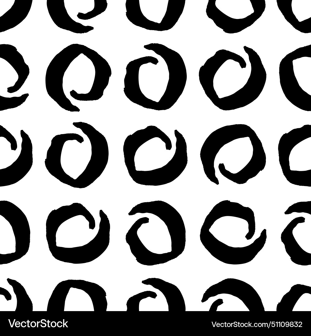 Seamless pattern with sketch circles shape Seamless pattern with sketch circles shape vector image