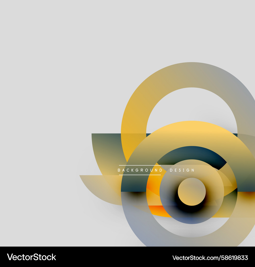 Abstract design features overlapping circles Abstract design features overlapping circles Vector Image