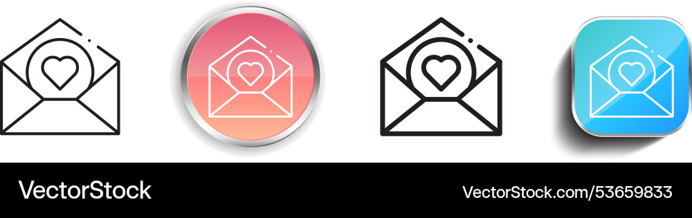 Donation icon thin linear regular and button Donation icon thin linear regular and button vector image