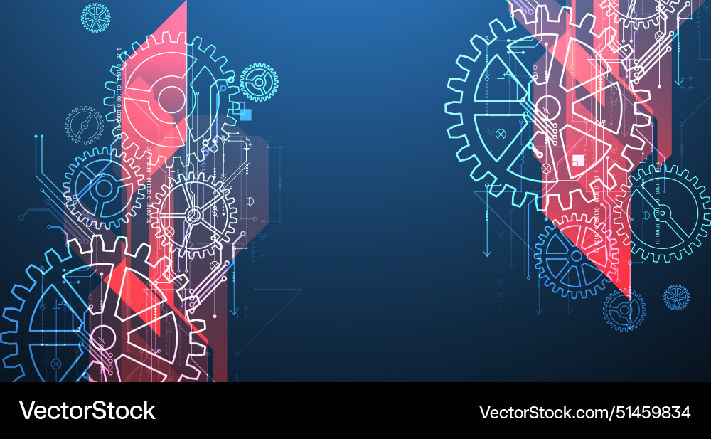 Abstract technological background with glowing Abstract technological background with glowing vector image