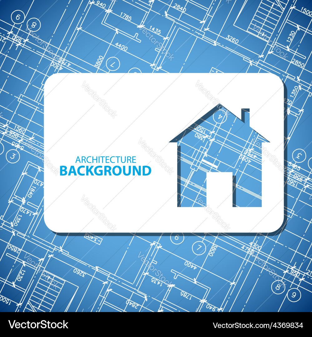 Blueprint Building Background vector image