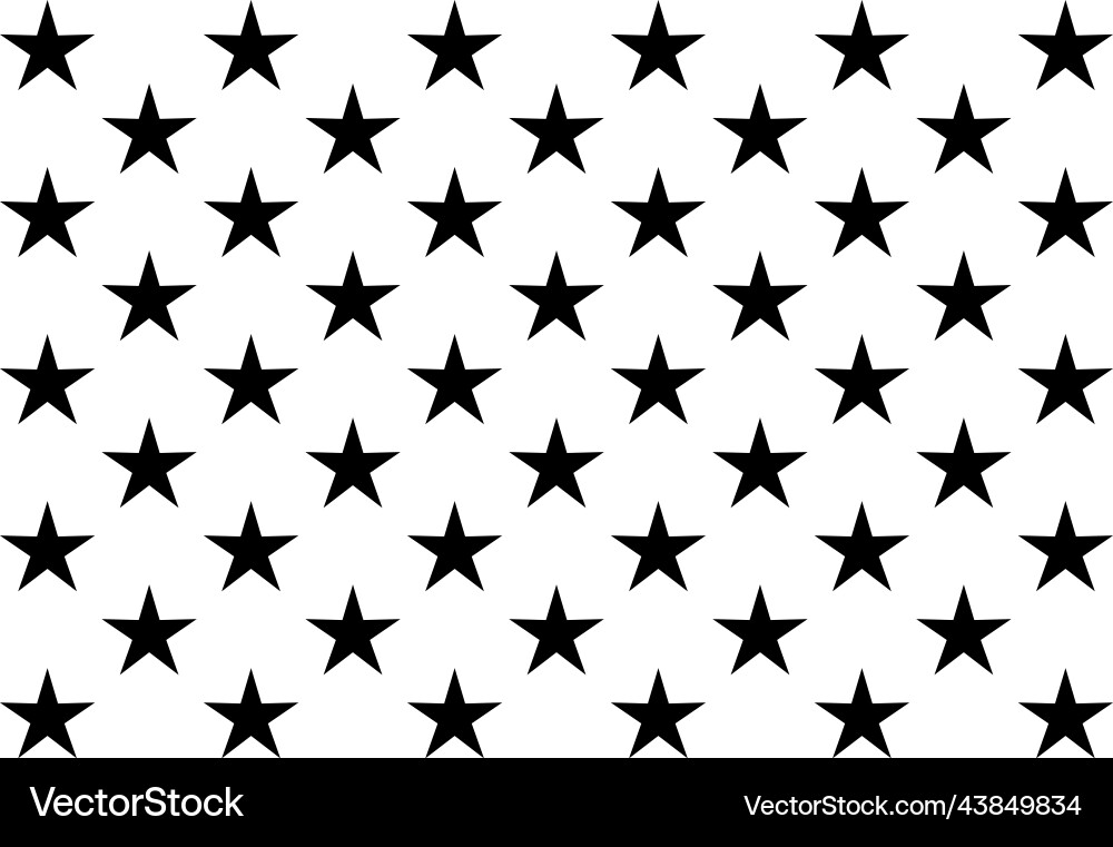 Fifty Stars American Flag Vector Image