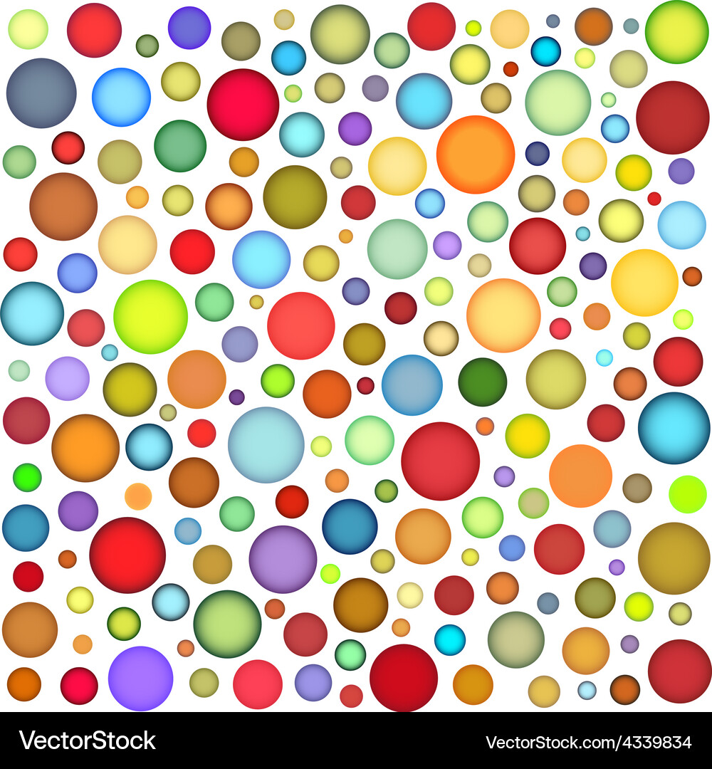 Multi colour bubbles backdrop Vector Image