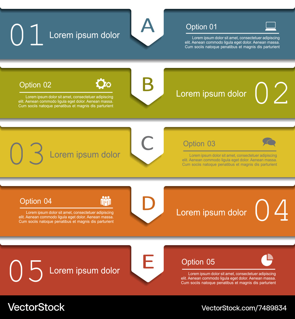Report Template - Data Presentation Vector Image