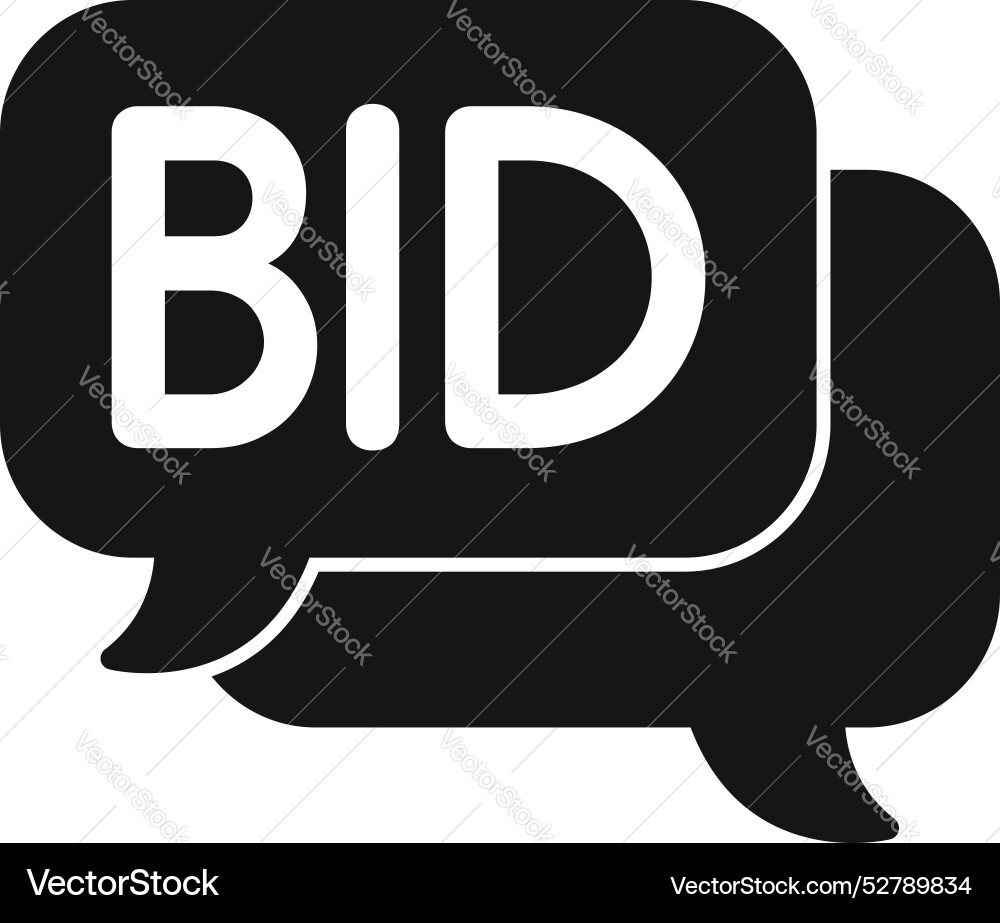 Speech-Blase mit Bietschrift-Symbol einfach Speech-Blase mit Bietschrift-Symbol einfach vektorbild
