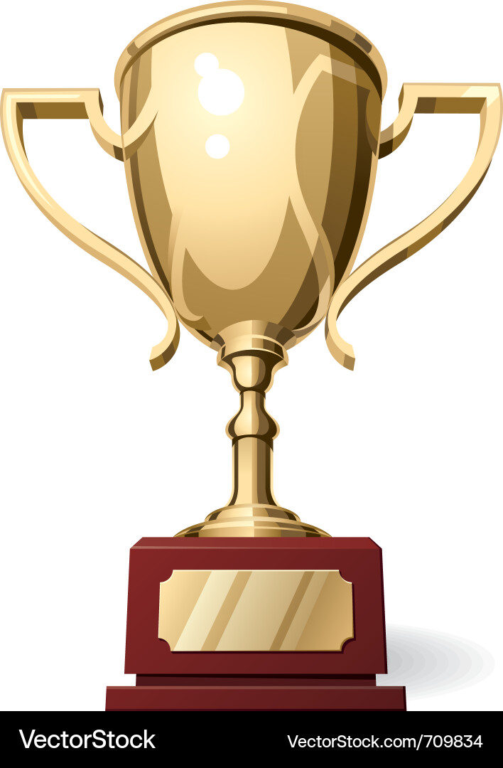Sports cup Royalty Free Vector Image VectorStock