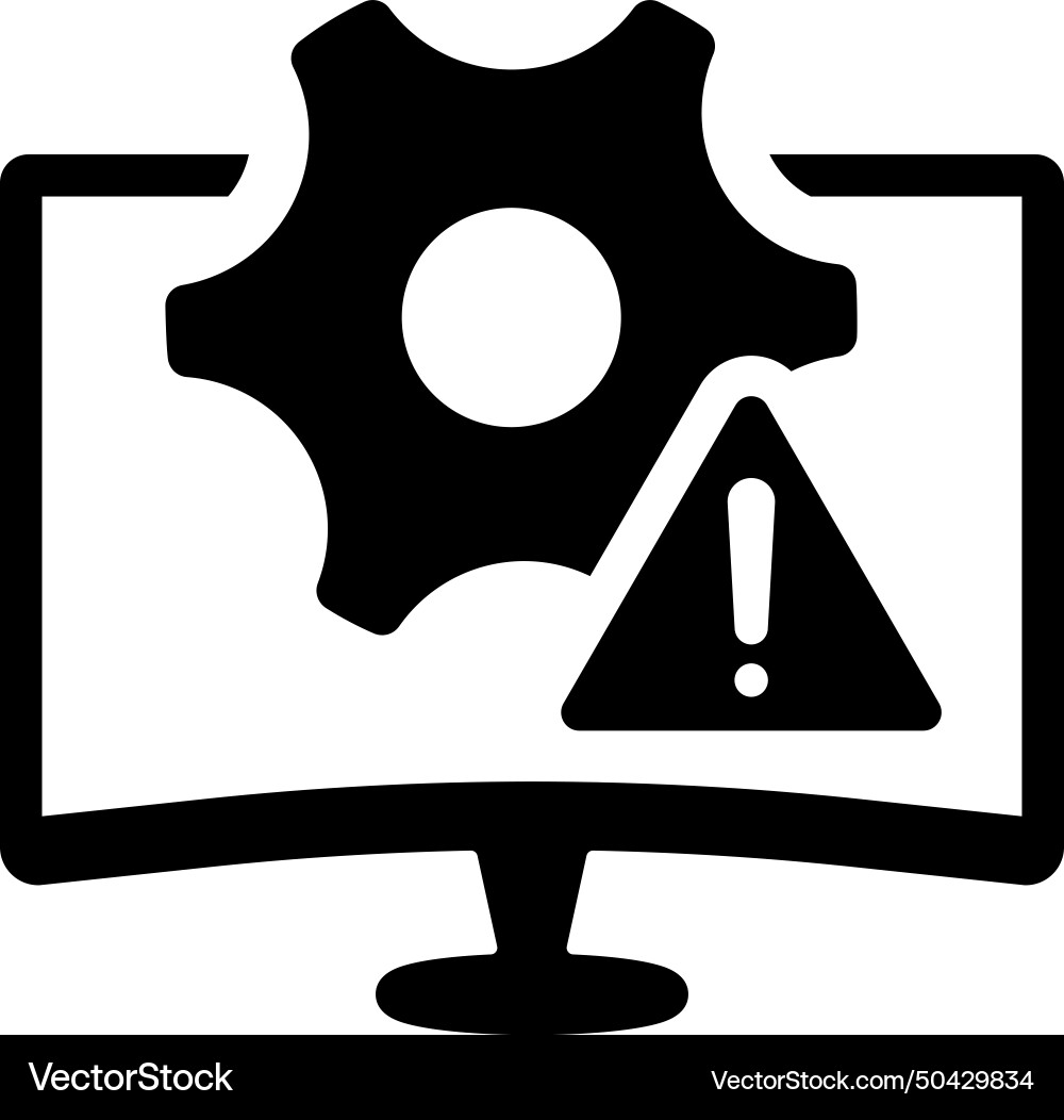 System error alert icon Vector Image