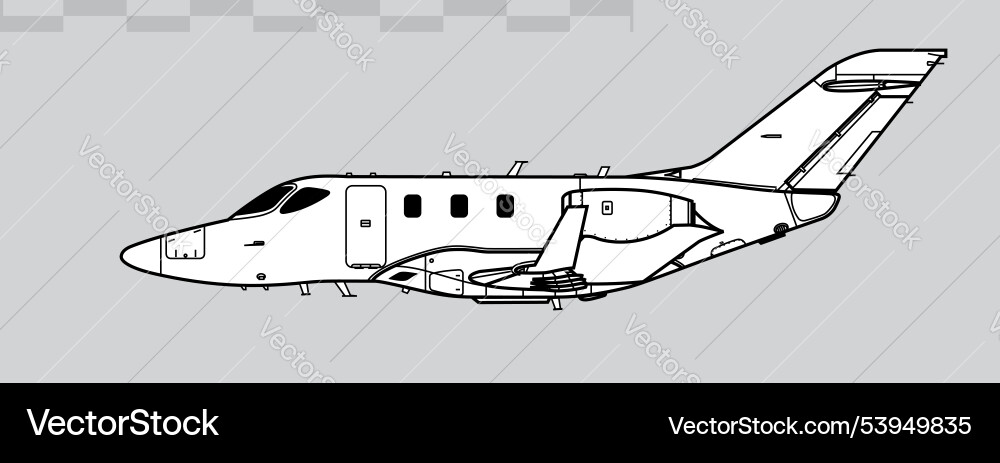 Honda HA-420 HondaJet - Business Jet vector image