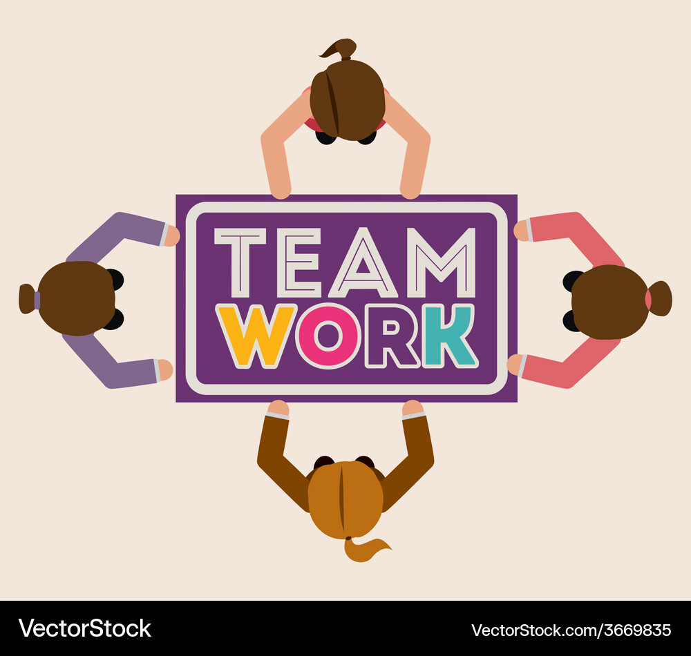 Teamwork design Vector Image