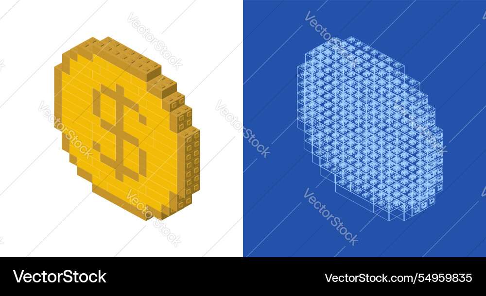 Usd blueprint project idea and implementation Usd blueprint project idea and implementation vector image