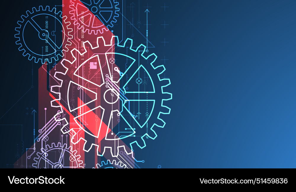 Abstract technological background with glowing Abstract technological background with glowing vector image