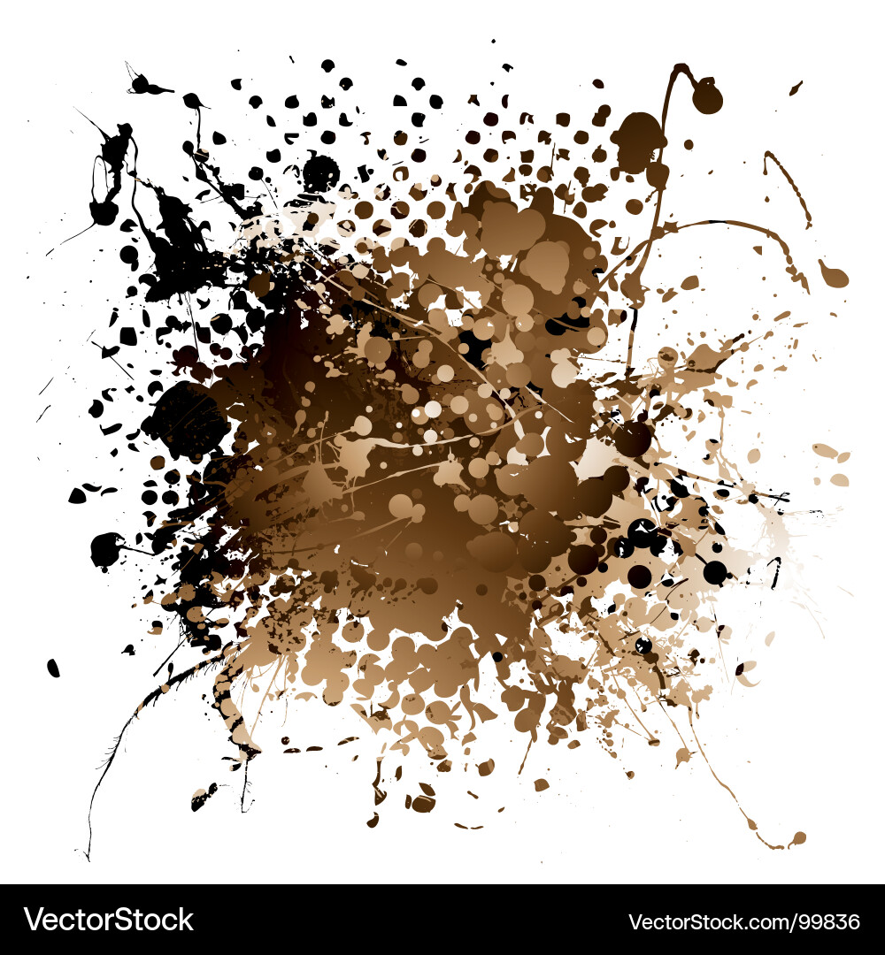 Dark Ink Splatter vector image