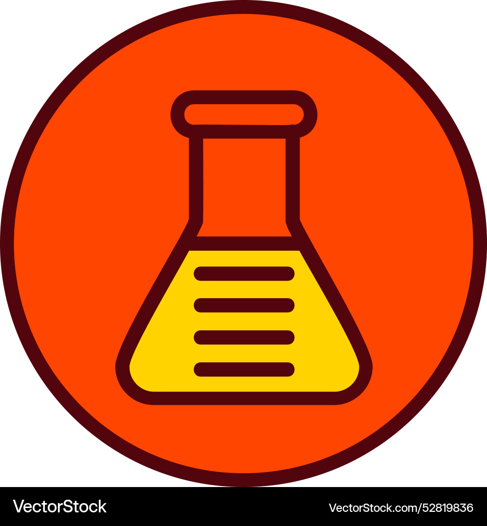 Flask icon design vector image