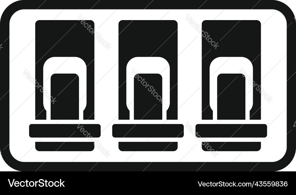 Switchboard icon simple circuit box vector image