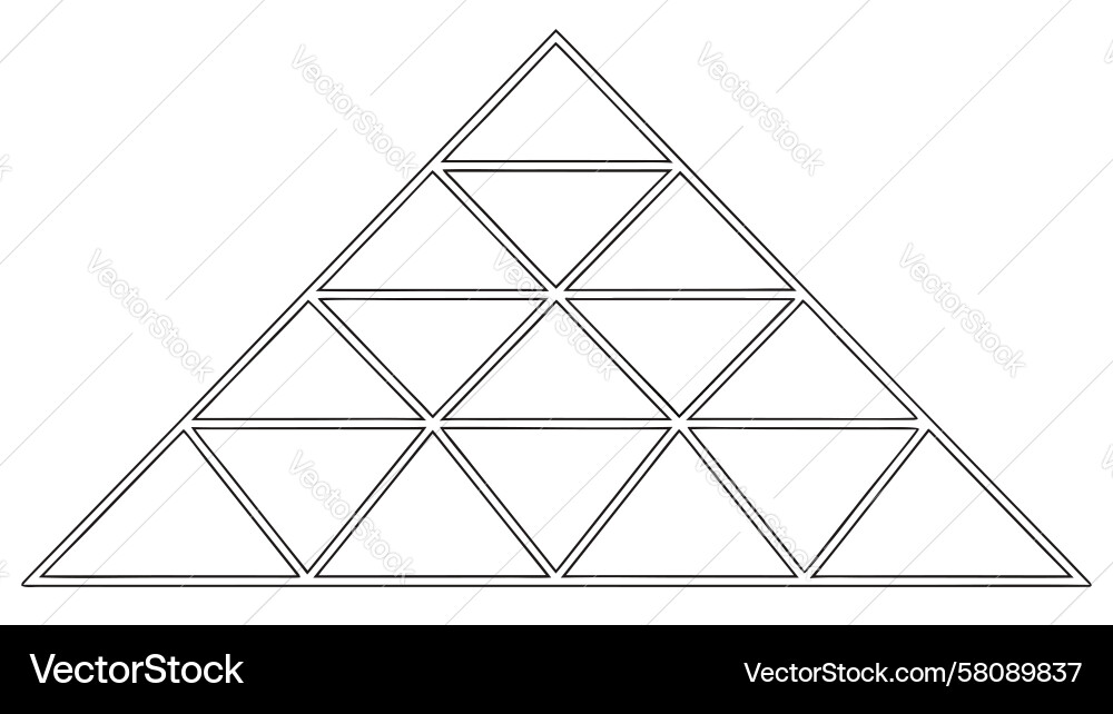 Detailed Triangular Grid Pattern Vector Image