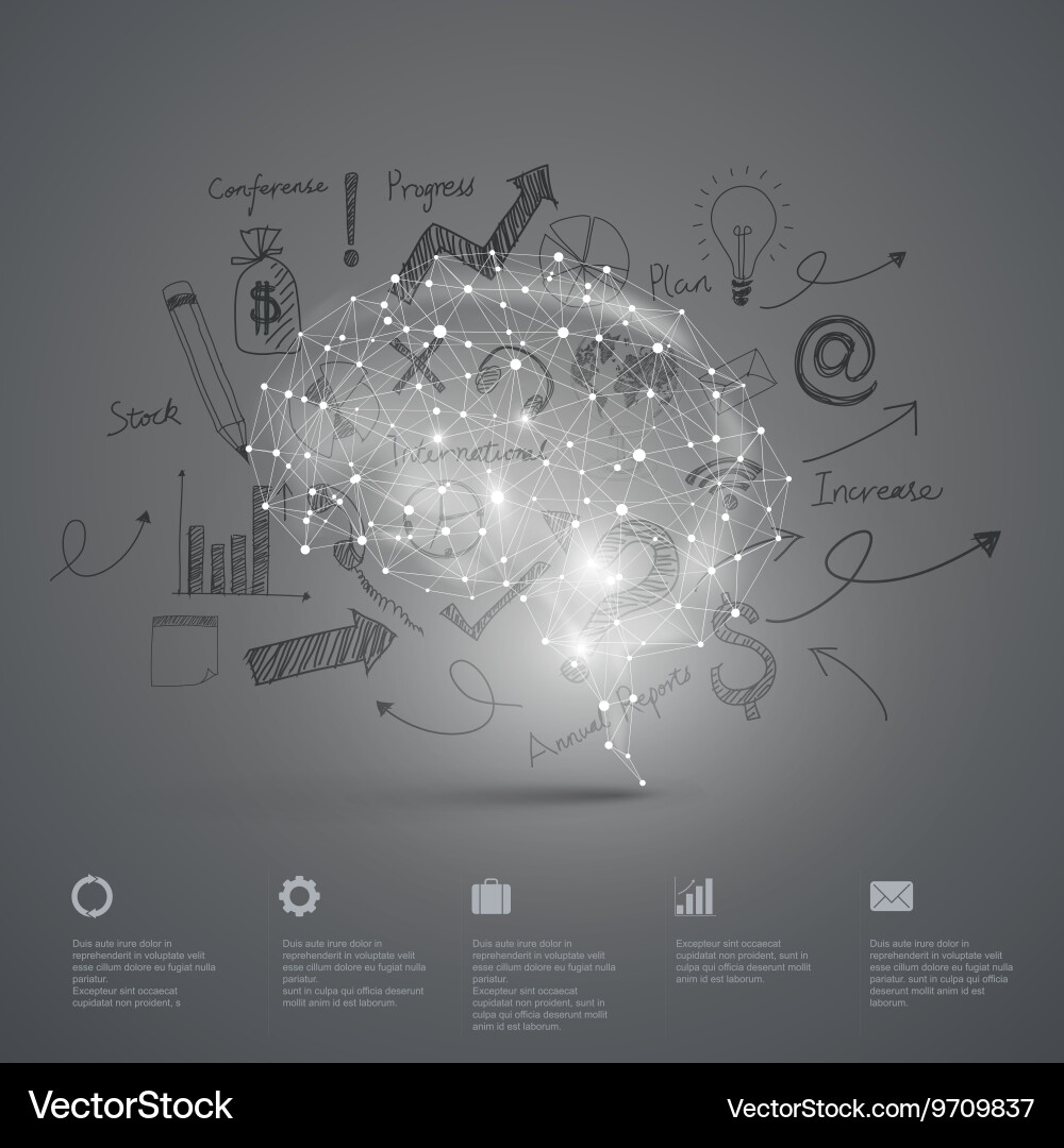 Graphicsbrain abstract background Vector Image