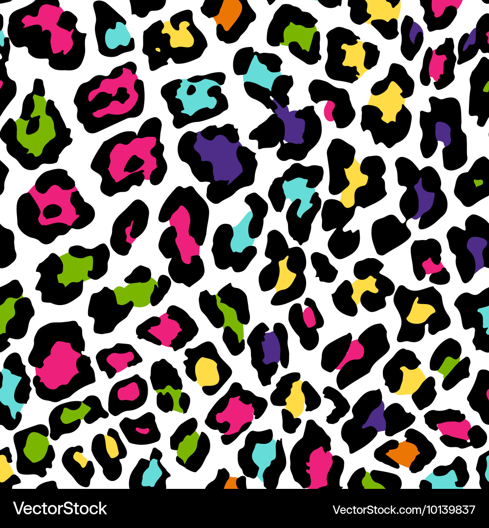 Leopard Print Seamless Pattern vector image