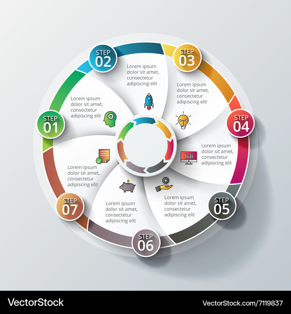 Workflow Diagram Template Vector Image