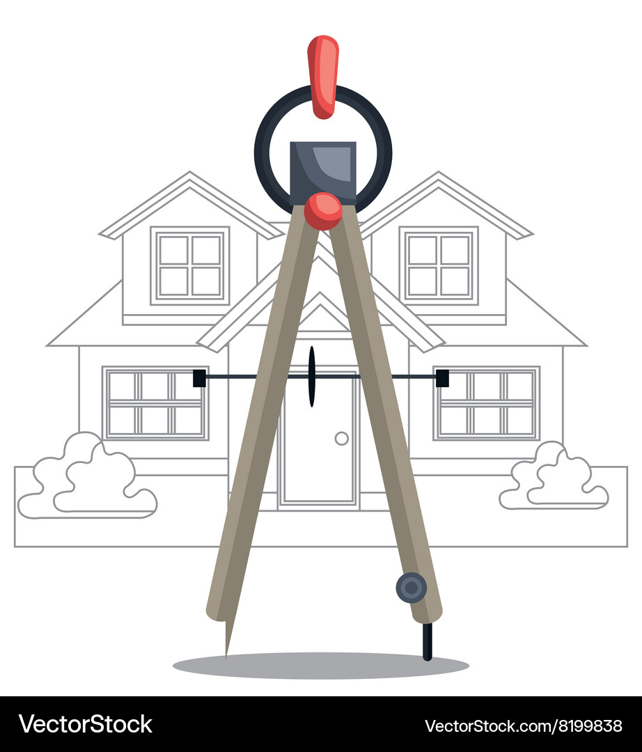 Architecture project design Vector Image
