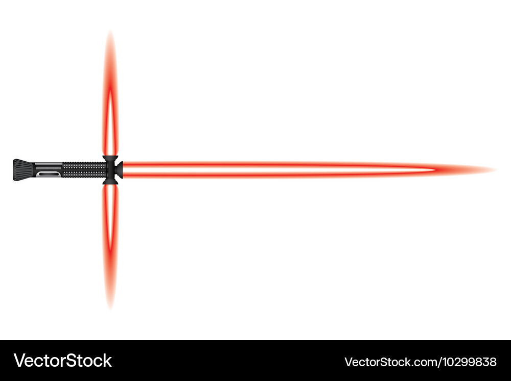 Futuristic Light Sword Sci-Fi Weapon Vector Image