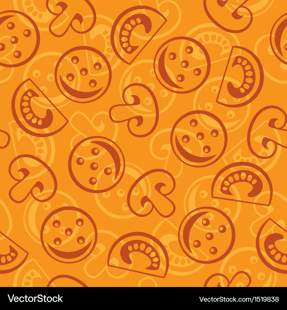 Pizza Slice Seamless Pattern vector image