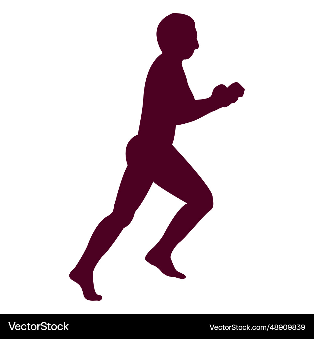 Man running sequence 2 Man running sequence 2 vector image
