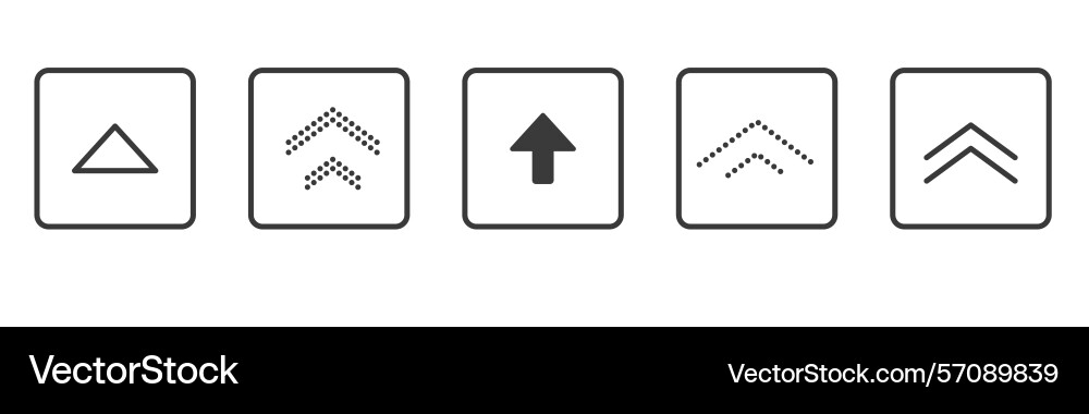 Swipe up Symbol Pfeil Taste ui Scroll Symbol Swipe up Symbol Pfeil Taste ui Scroll Symbol vektorbild
