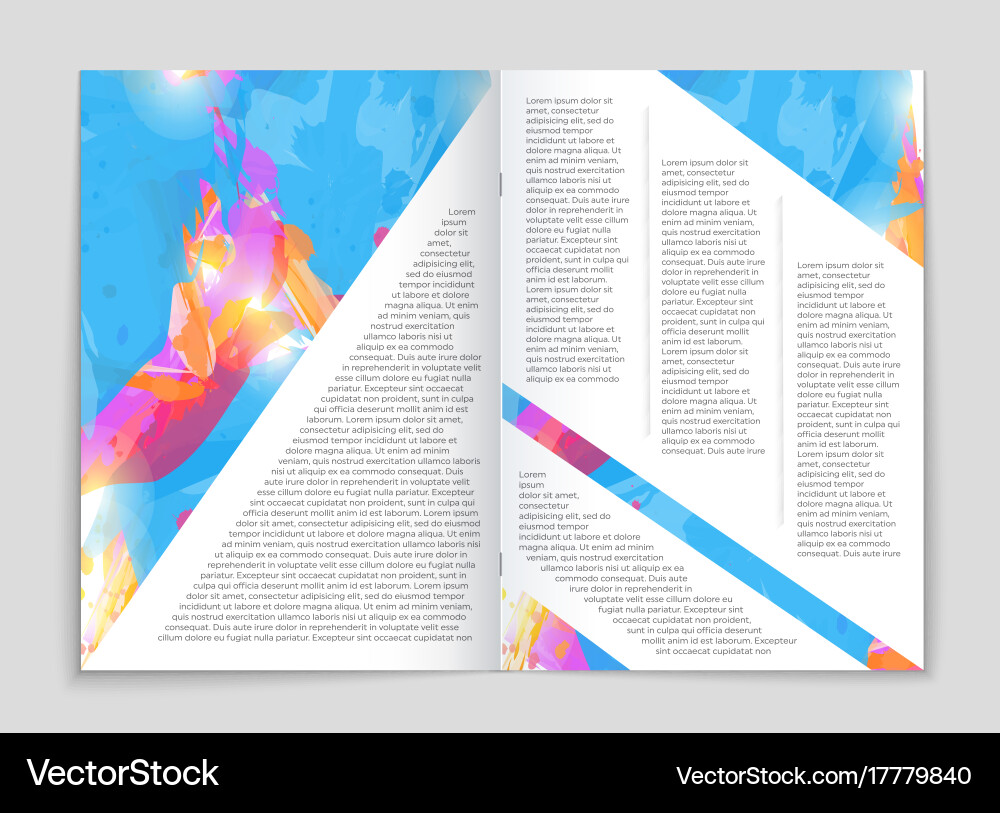Abstract layout background set for art Vector Image