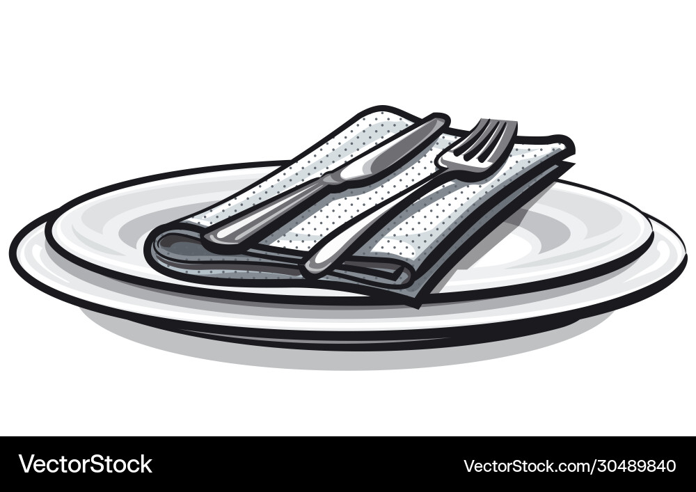 Elegant Table Setting vector image