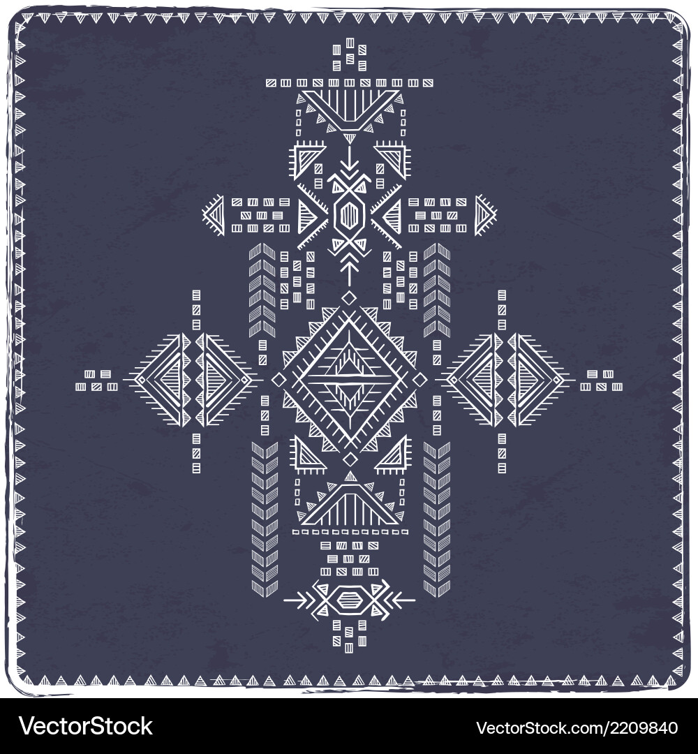 Tribal Vintage ethnische Hintergrund vektorbild