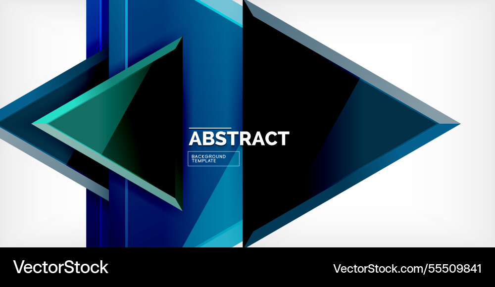 Abstract background - colorful triangles with 3d Abstract background - colorful triangles with 3d vector image
