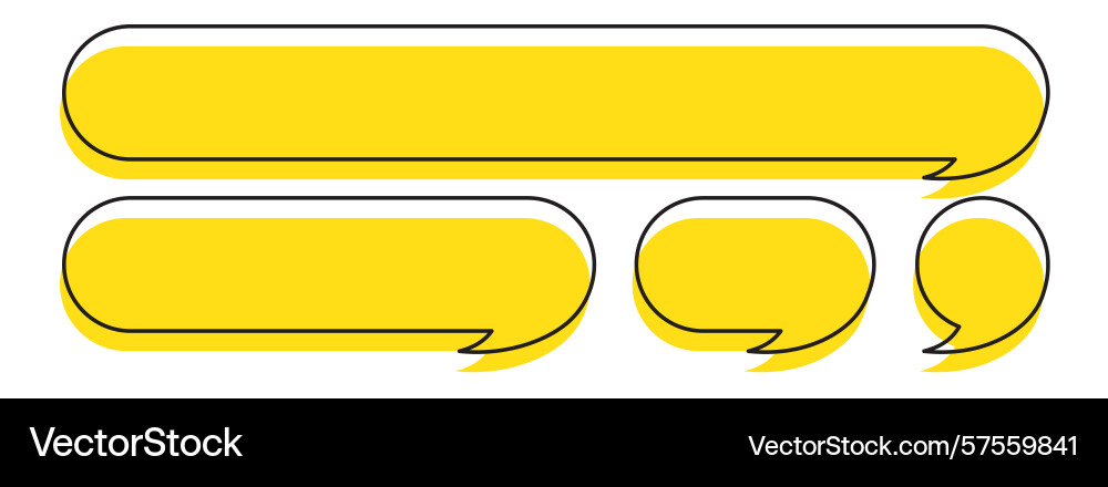 Bubble speech icon chat symbol dialog or message Bubble speech icon chat symbol dialog or message vector image