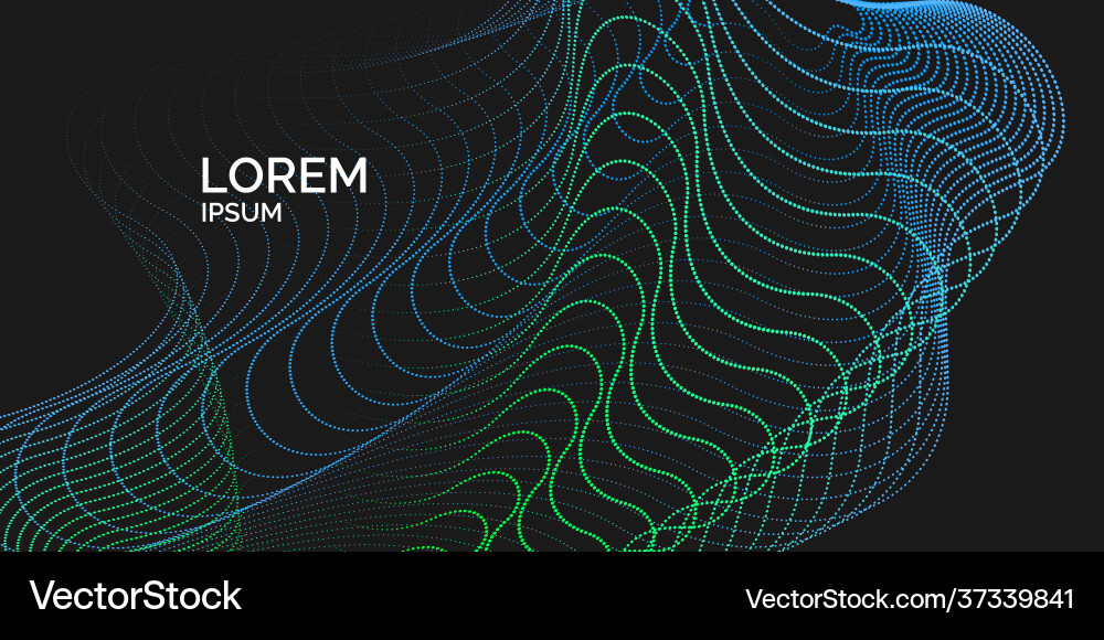 Dynamic Wave Abstract Background vector image