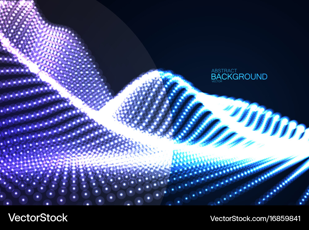 Futuristic Particle Network Vector Image