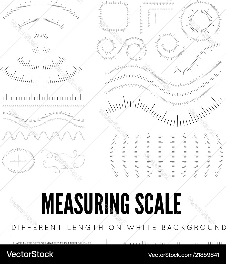 Measuring Rulers and Scales vector image