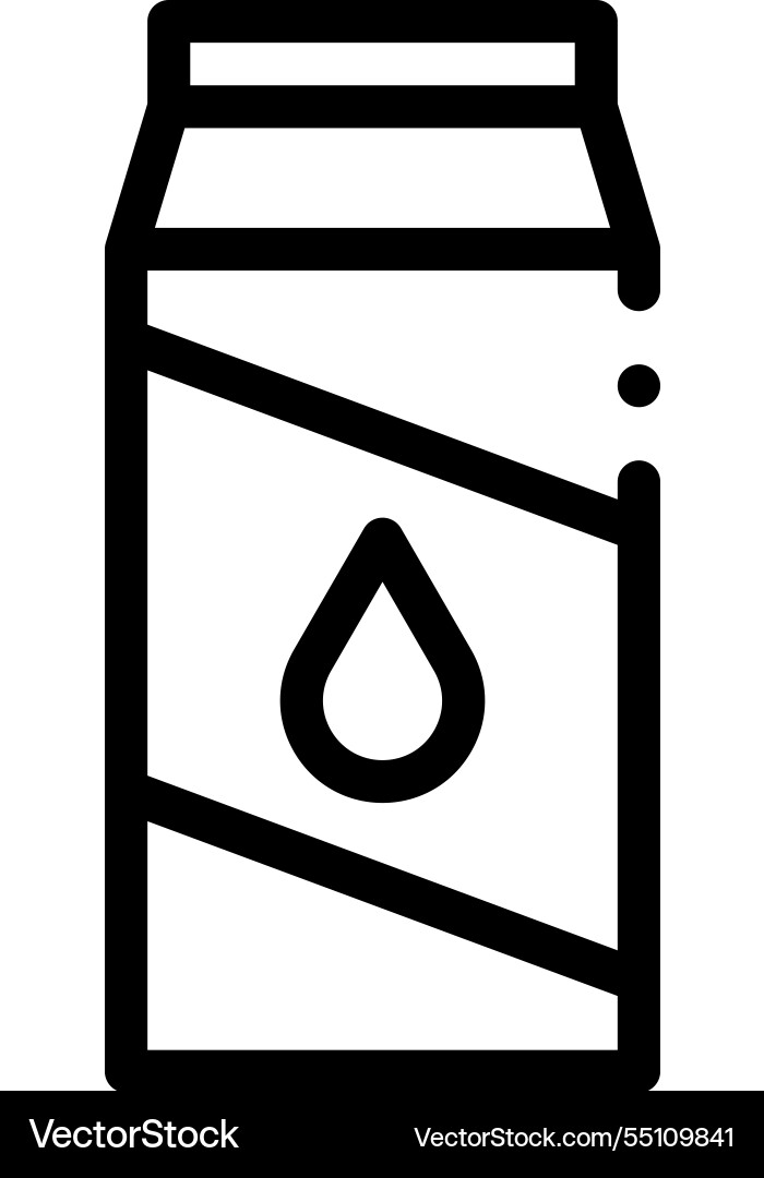 Milk can icon thin linear style design isolated Milk can icon thin linear style design isolated vector image