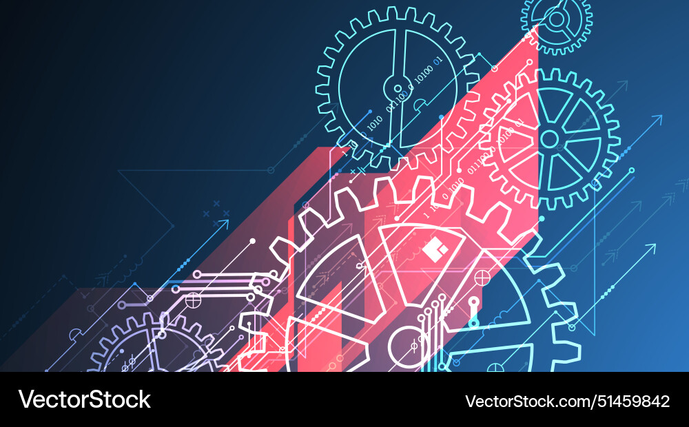 Abstract technological background with glowing Abstract technological background with glowing vector image