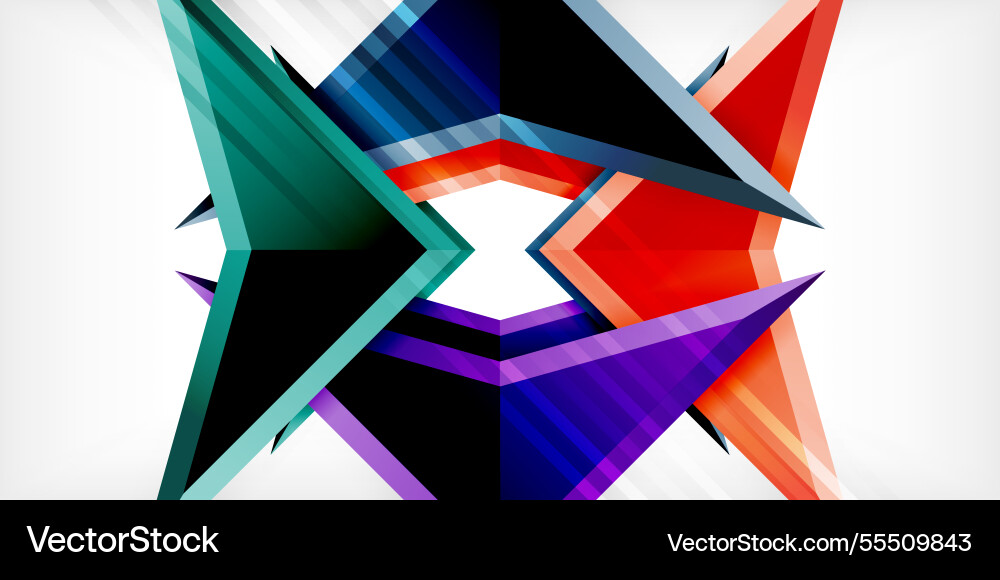 Abstract background color triangles and arrows Abstract background color triangles and arrows Vector Image