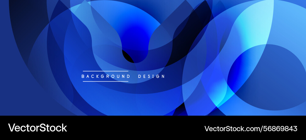 Abstract blue design overlapping shapes create Abstract blue design overlapping shapes create Vector Image